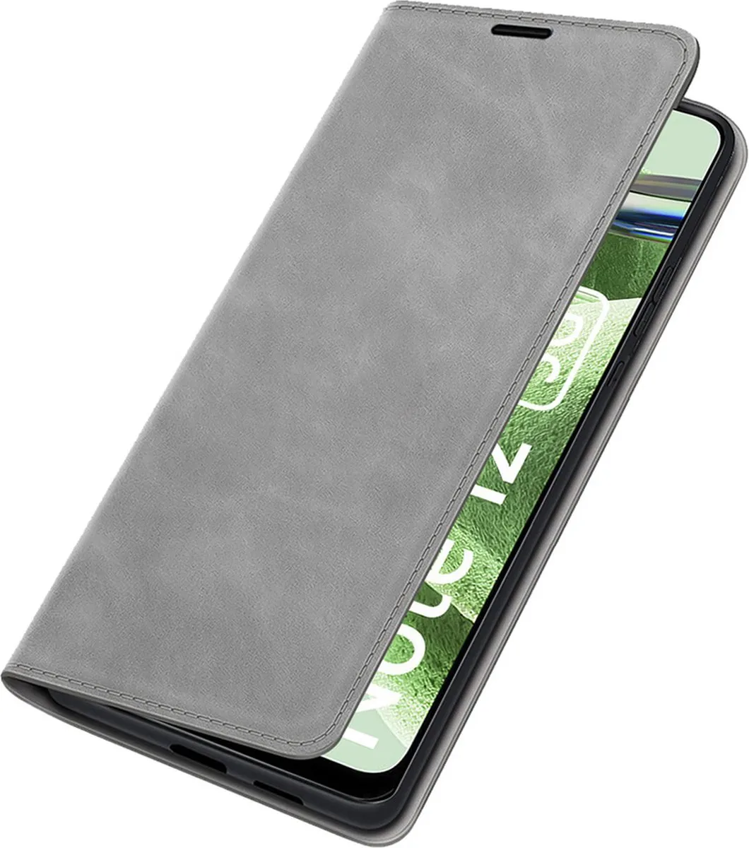 Just in Case Cazy Hoesje Xiaomi Redmi Note 12 5G - 4 Pasjes Grijs