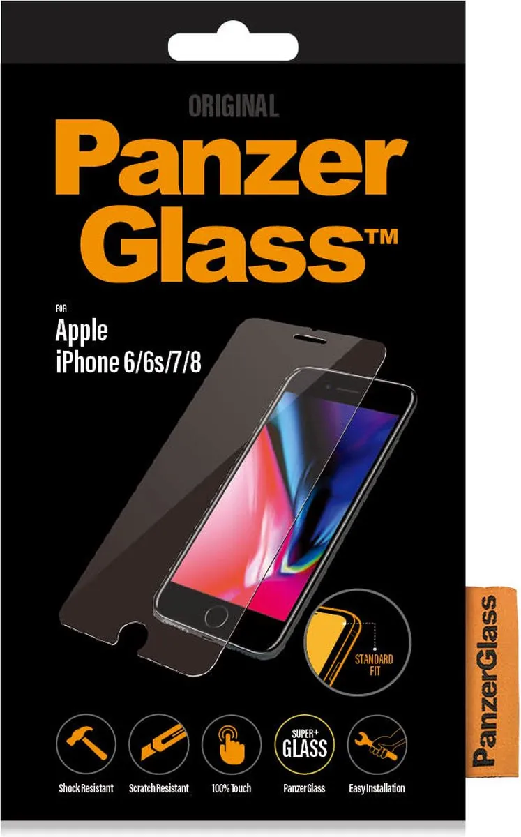 PanzerGlass Screenprotector iPhone 7/8/6s/6 - 1 Stuk