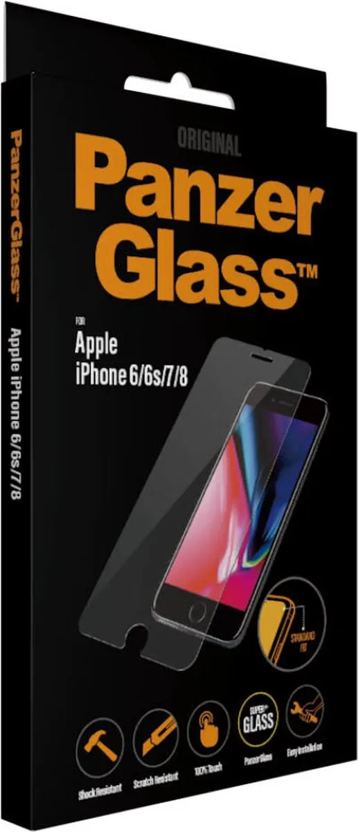 PanzerGlass Screenprotector iPhone 7/8/6s/6 - 1 Stuk