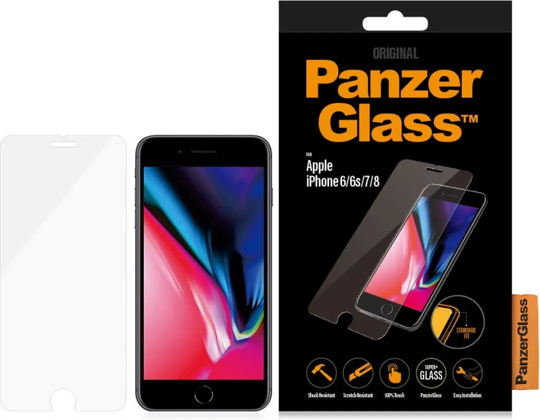 PanzerGlass Screenprotector iPhone 7/8/6s/6 - 1 Stuk