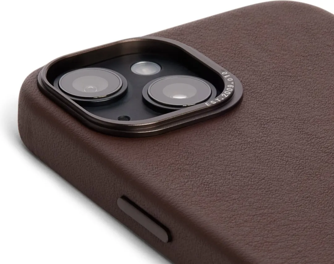 Decoded Leren Back Cover D23IPO14MBC1CHB - iPhone 14 Plus - Donker Bruin