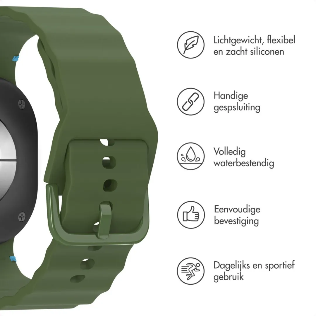 Imoshion Wave Siliconenband Donkergroen - One Size