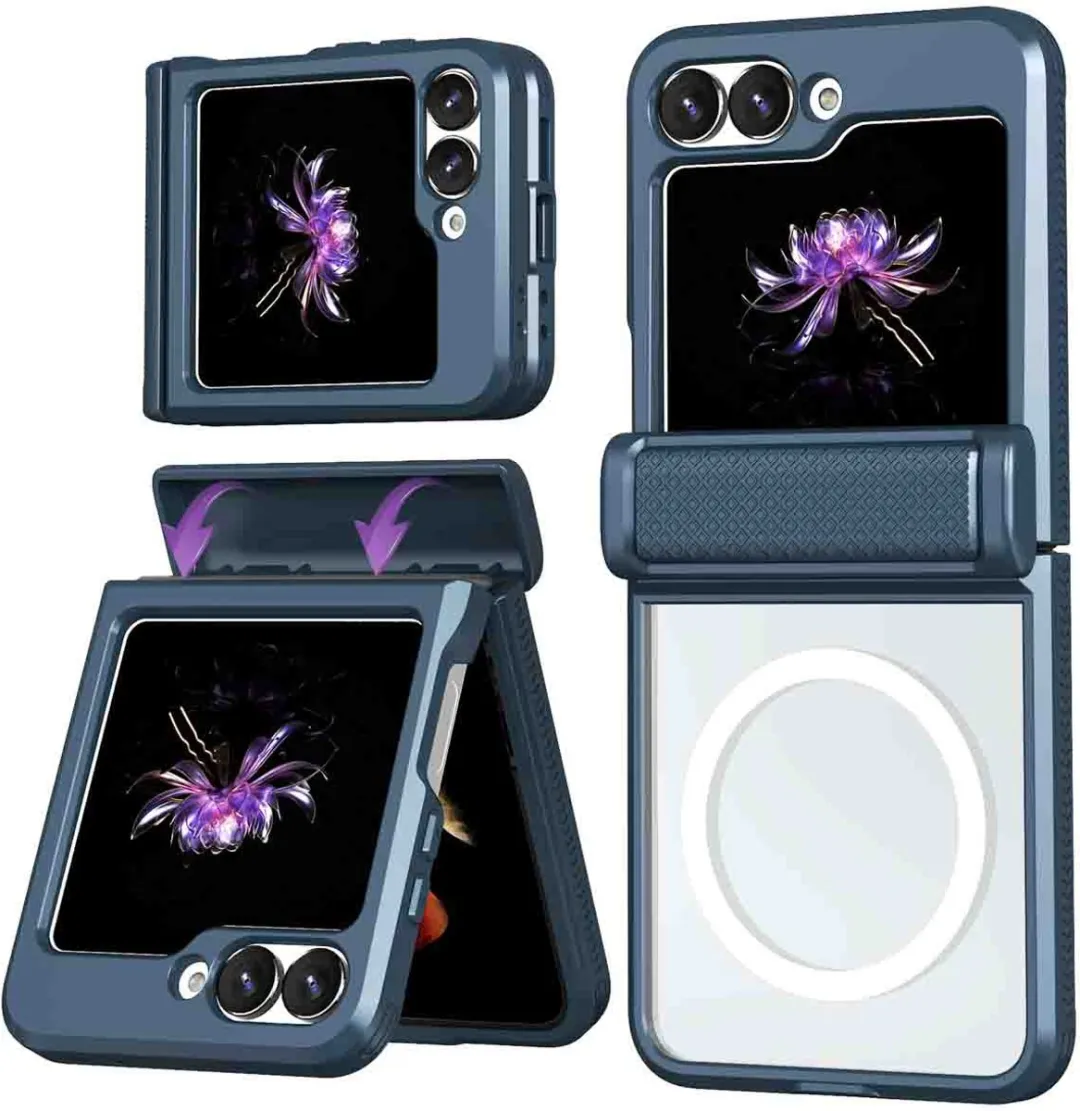 Imoshion Hoesje Samsung Galaxy Z Flip 6 - Magnetische Ring Donkerblauw