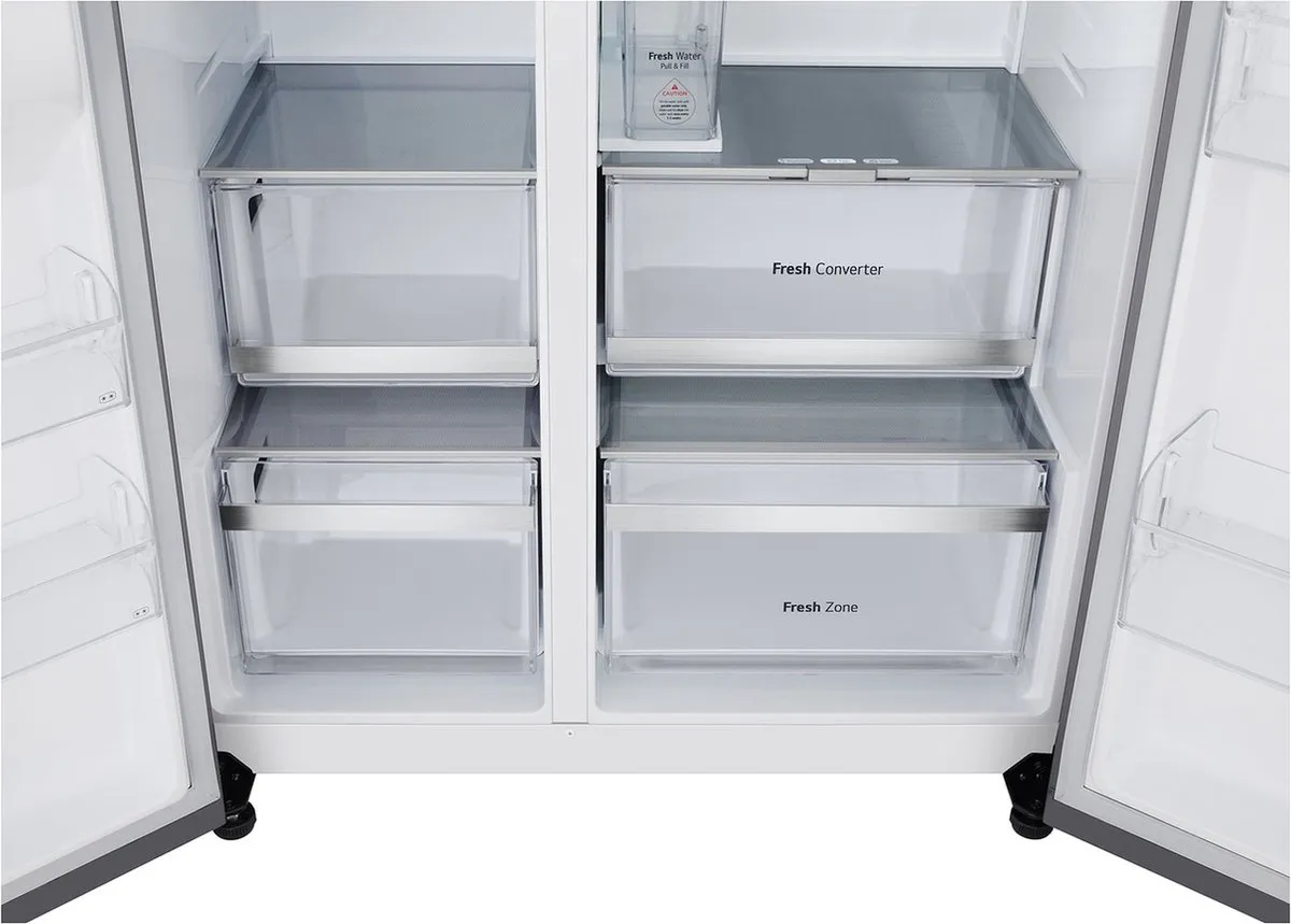 LG GSLE81PYBC Amerikaanse Koelkast 628L - Zilver