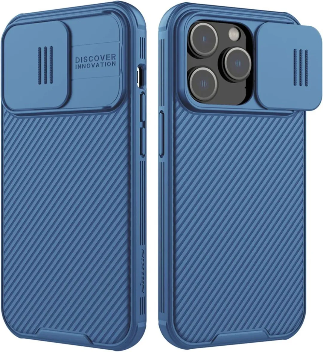 Nillkin CamShield Pro iPhone 14 Pro Hoesje - Blauw