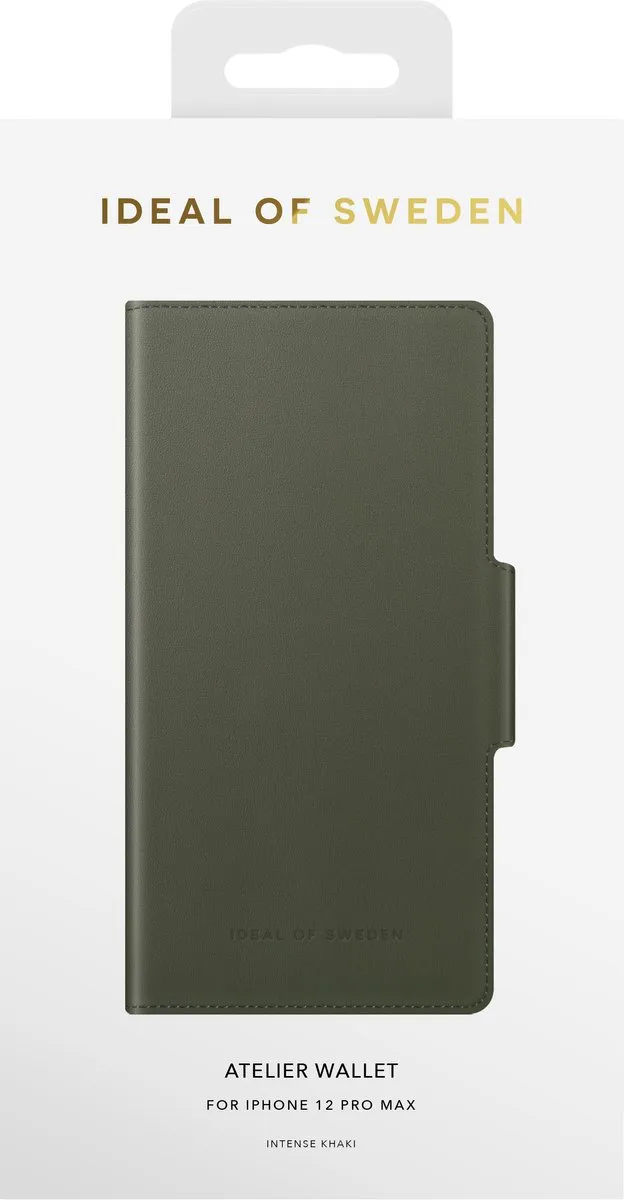 iDeal of Sweden Atelier Wallet iPhone 12 Pro Max - Intense Khaki