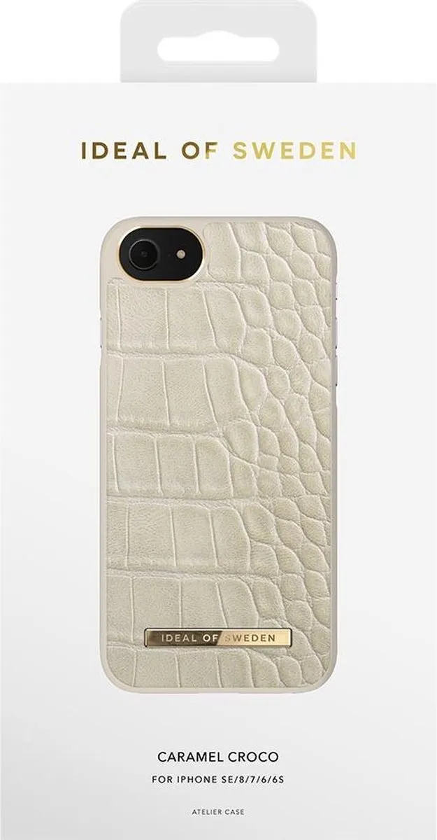 iDeal of Sweden Atelier Case Introductory iPhone 8/7/6/6s/SE - Caramel Croco - afbeelding 3 van 5