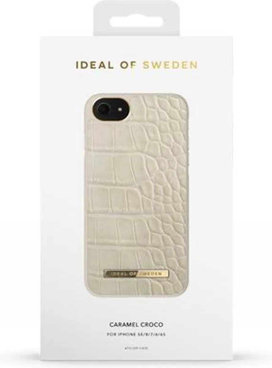 iDeal of Sweden Atelier Case Introductory iPhone 8/7/6/6s/SE - Caramel Croco - afbeelding 5 van 5