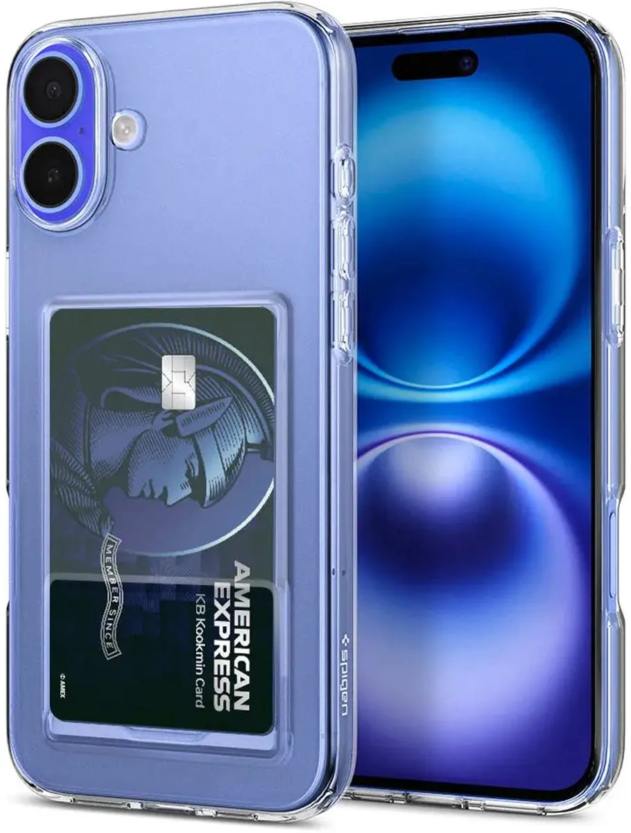 Spigen Crystal Slot Hoesje ACS08083 - iPhone 16 Plus - Transparant