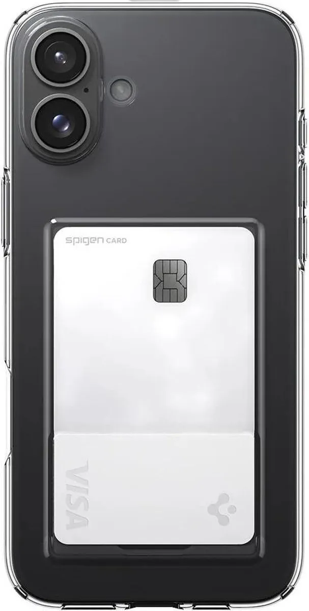 Spigen Crystal Slot Hoesje ACS08083 - iPhone 16 Plus - Transparant - afbeelding 6 van 6