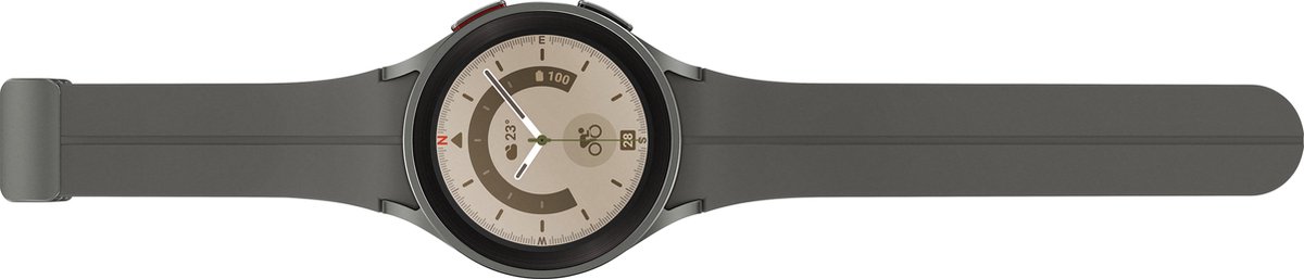 Samsung Galaxy Watch5 Pro - Smartwatch heren en dames - 45 mm - Titanium