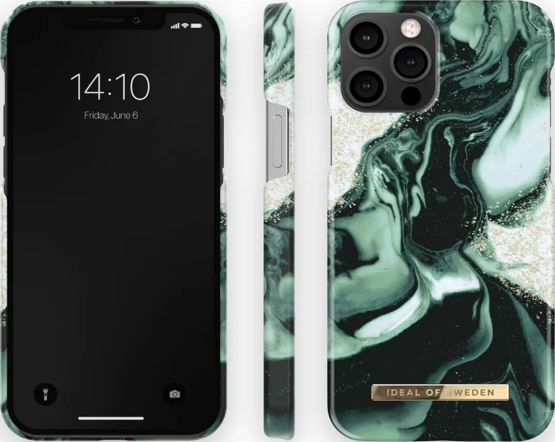 iDeal of Sweden iPhone 12/12 Pro Hoesje Golden Olive Marble IDFCAW21-I2061-320 - afbeelding 3 van 6