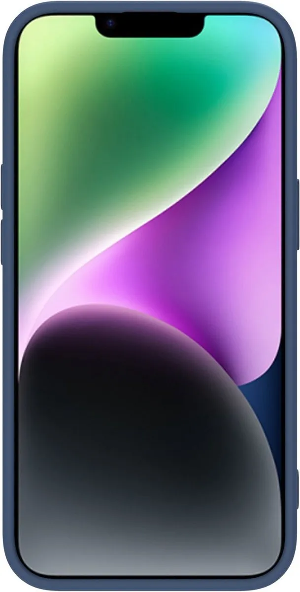 Nillkin CamShield Silky Silicone Hoesje iPhone 14 Plus - Blauw - afbeelding 6 van 6