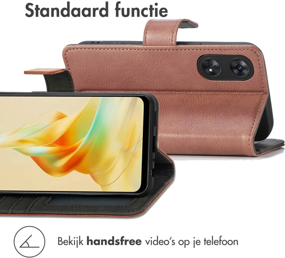 Imoshion Hoesje Oppo Reno 8T 4G - 3 Pasjes - Bruin