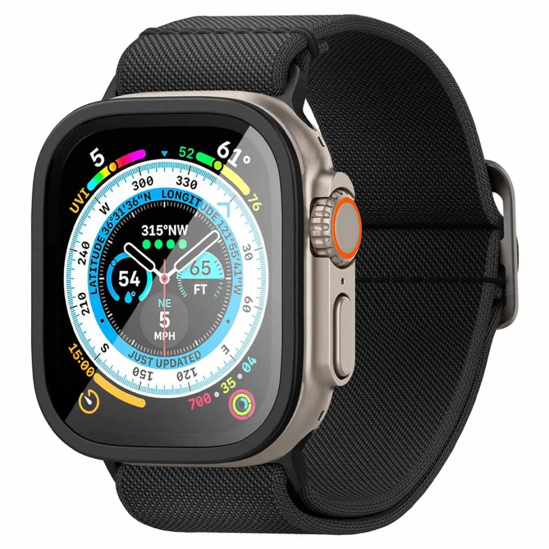Spigen Glas.tR Slim Pro AGL06163 Schermbeschermer - Apple Watch Ultra 49mm - Zwart