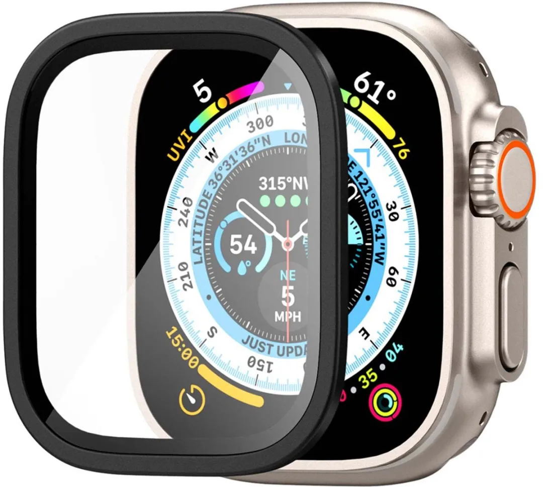 Spigen Glas.tR Slim Pro AGL06163 Schermbeschermer - Apple Watch Ultra 49mm - Zwart