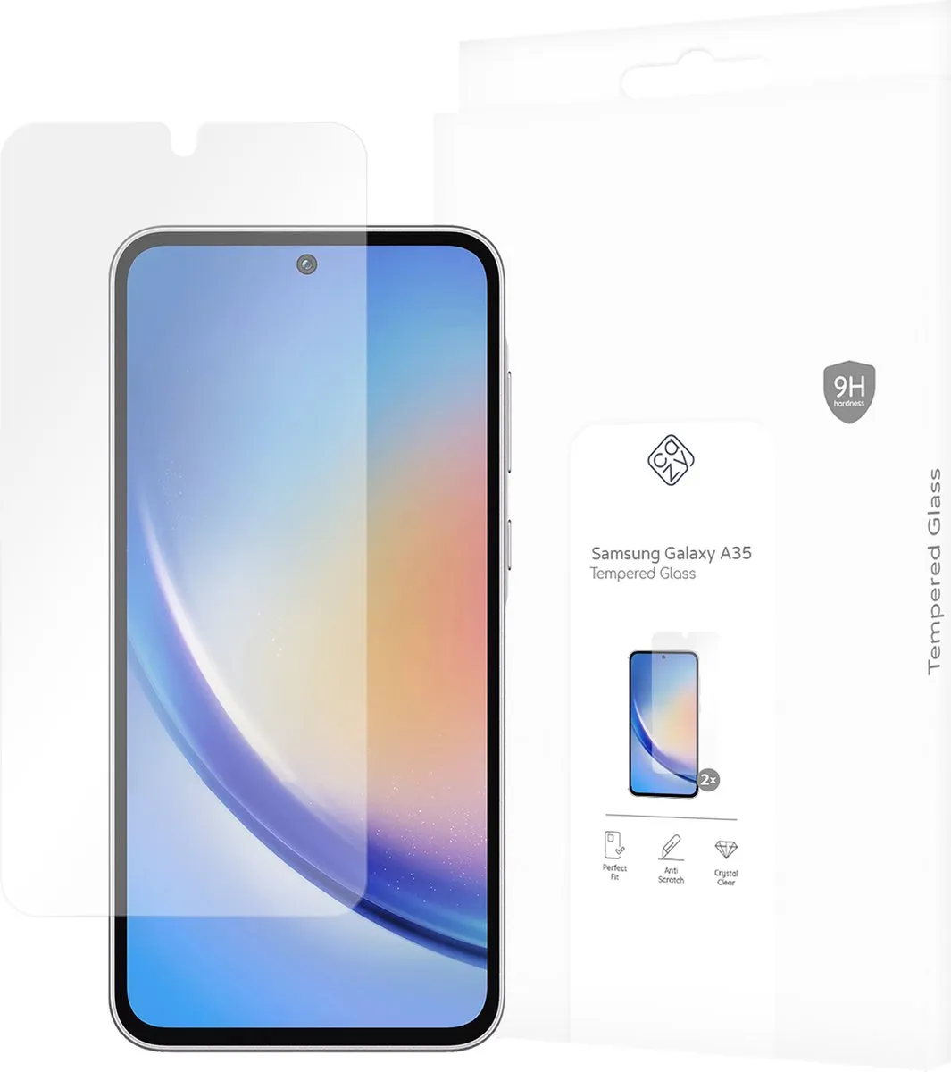 Just in Case Cazy Screenprotector Samsung Galaxy A35 - 2 Stuks