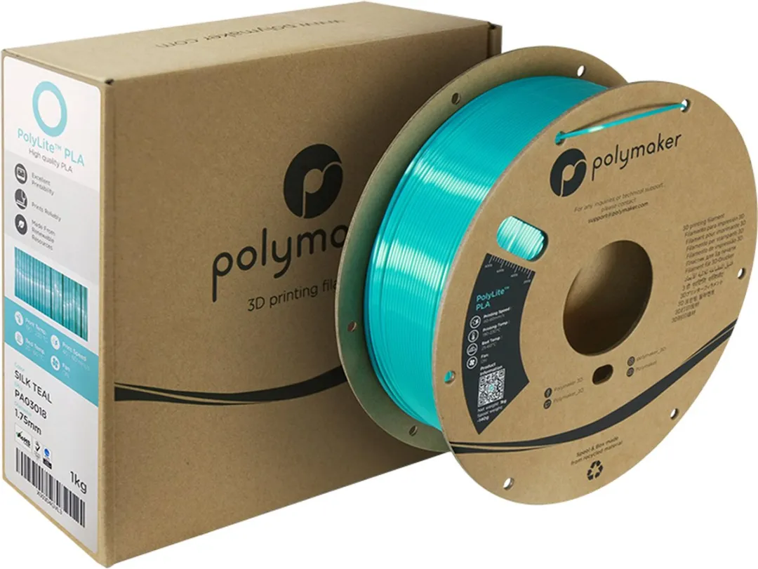 Polymaker PolyLite PLA Filament 1.75mm - Teal