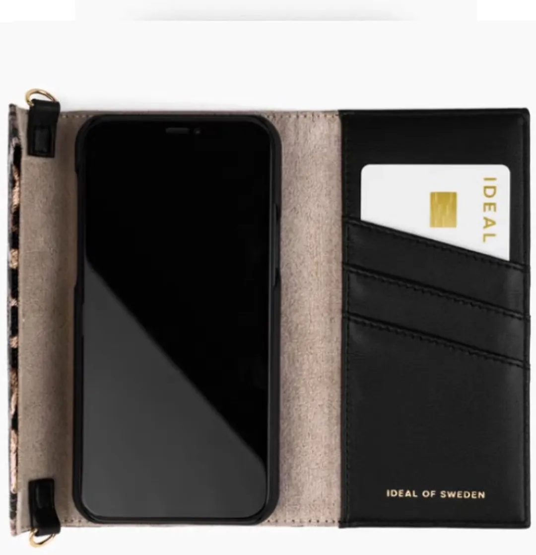 iDeal of Sweden Cassette Clutch iPhone 12 Pro Max - 5 Pasjes - Luipaard