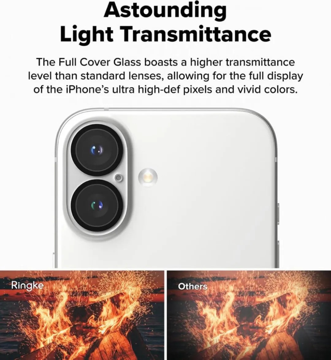 Ringke Full Cover Glass Camera Protector iPhone 16/16 Plus - 2 Stuks