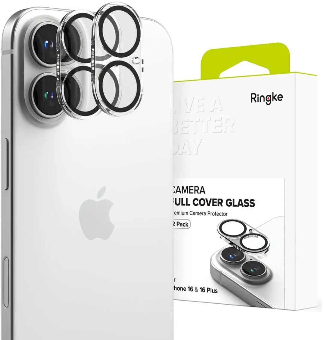 Ringke Full Cover Glass Camera Protector iPhone 16/16 Plus