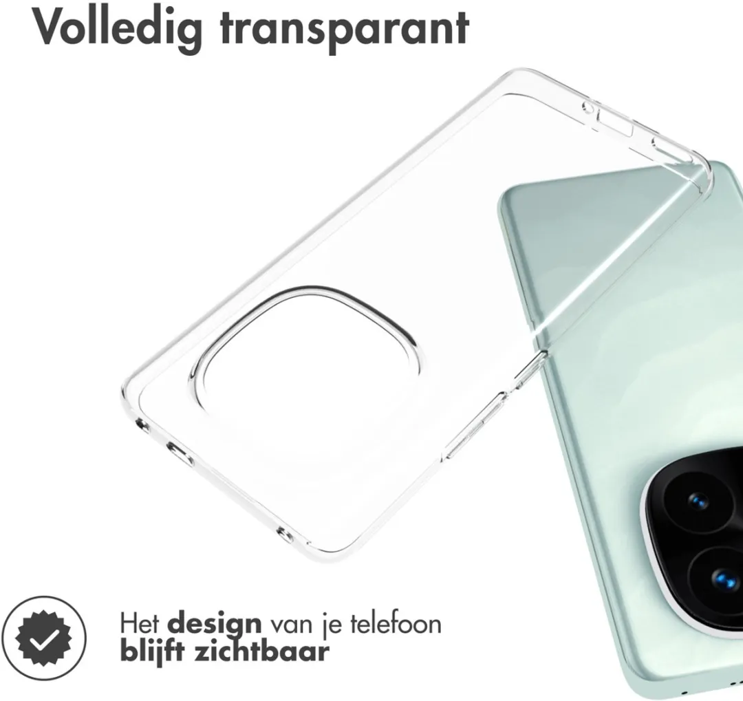 Accezz Hoesje Xiaomi Redmi Note 14 Pro Plus 5G - Transparant