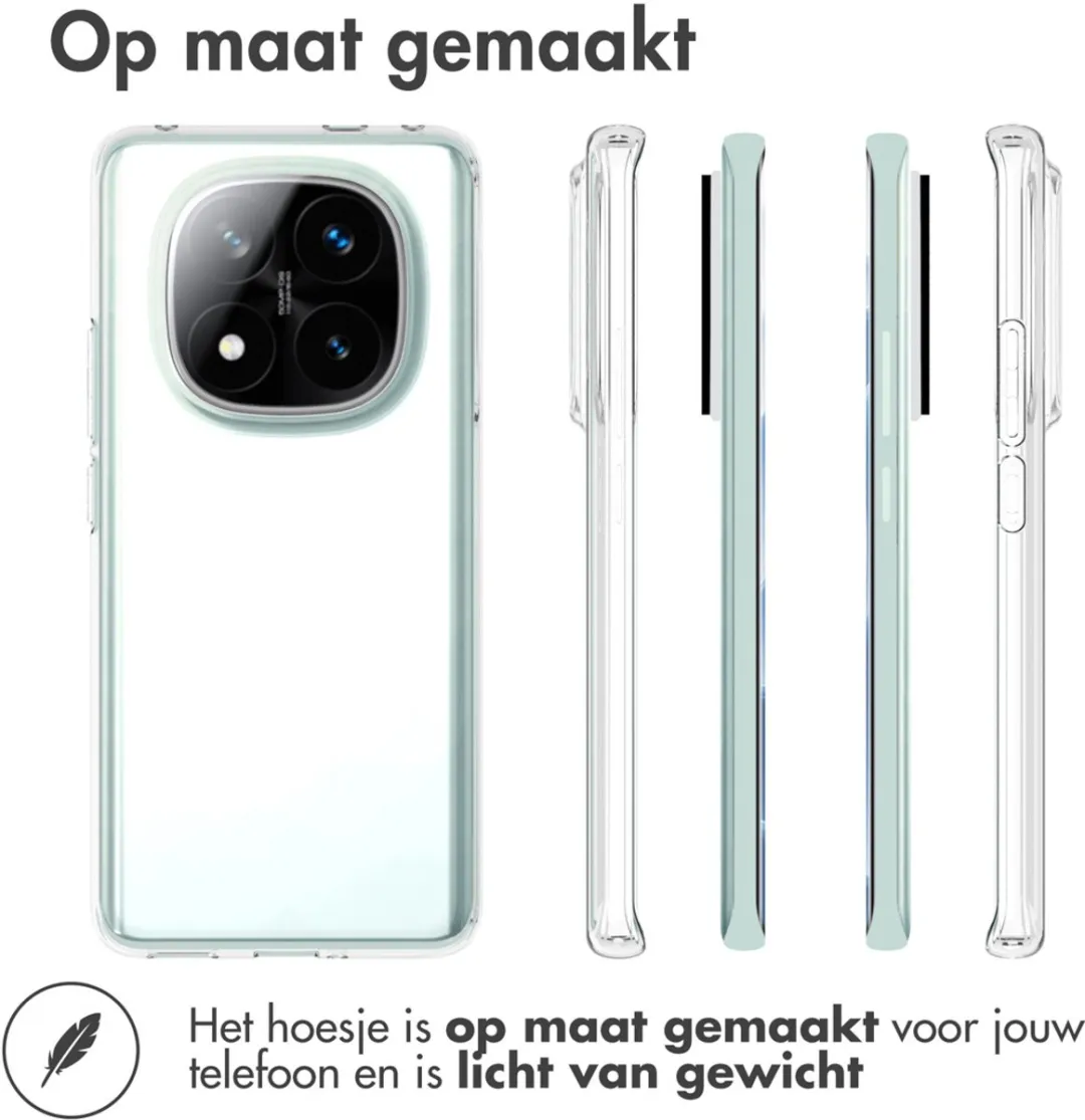 Accezz Hoesje Xiaomi Redmi Note 14 Pro Plus 5G - Transparant