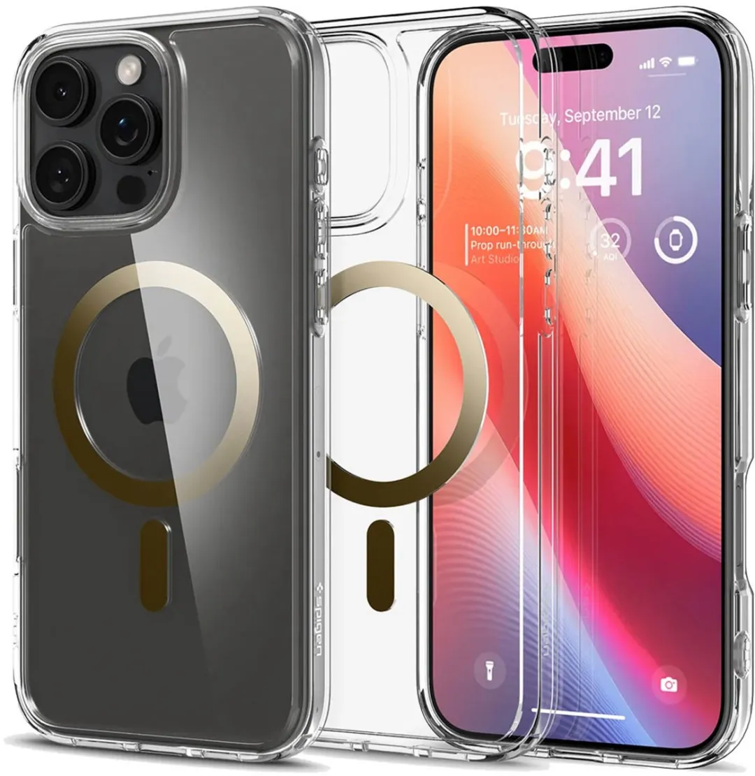 Spigen Ultra Hybrid MagFit ACS08001 Hoesje - iPhone 16 Pro Max - Goud