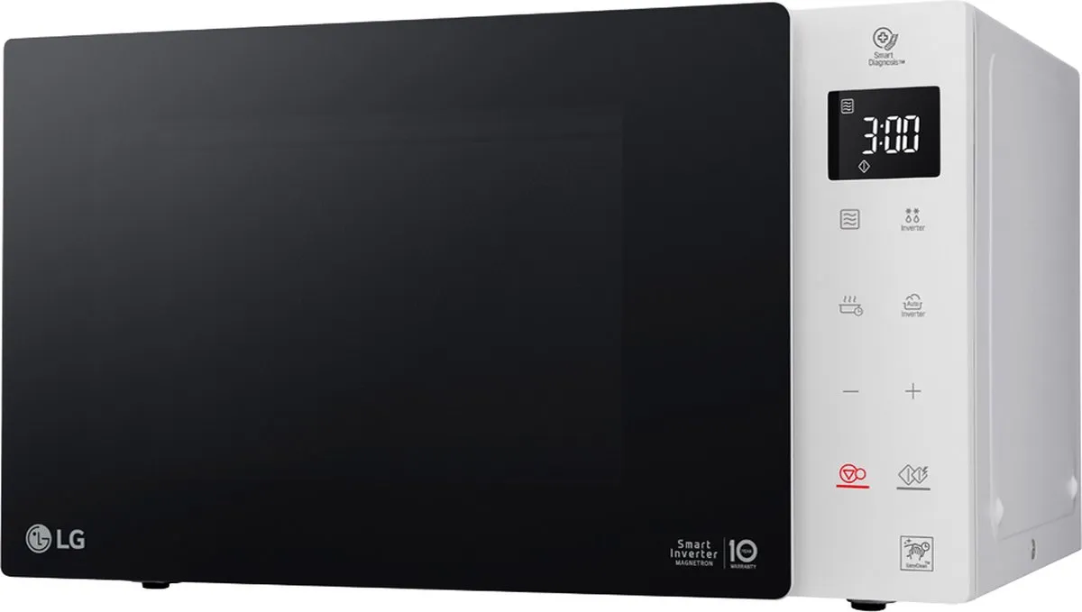 LG MS23NECBW Magnetron 1000W - 23L - Zwart/Wit - afbeelding 2 van 6