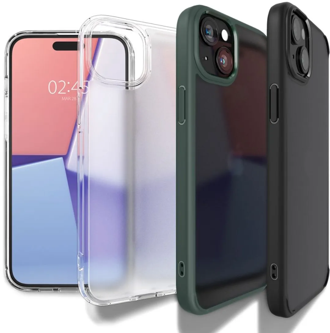 Spigen Ultra Hybrid 12151 Hoesje - iPhone 15 - Transparant