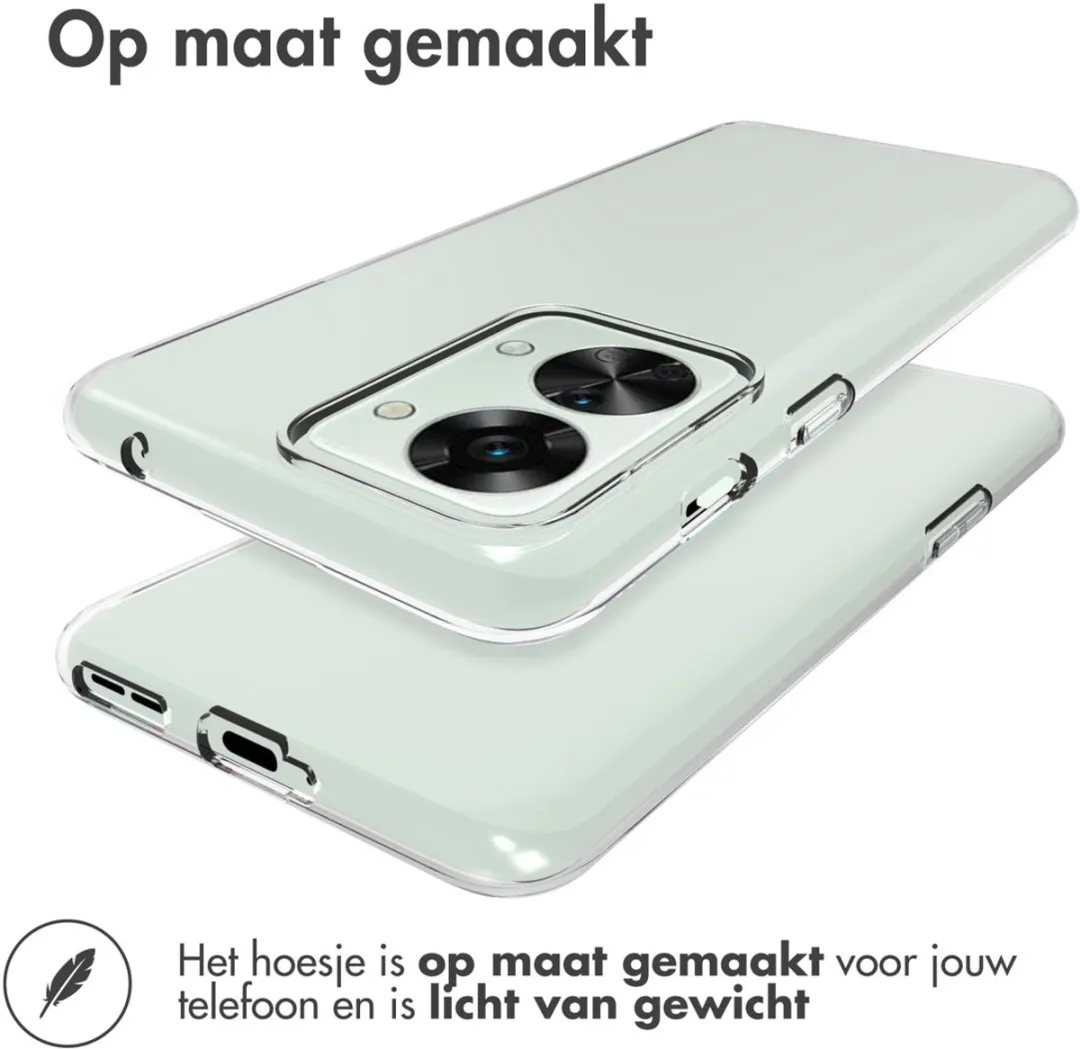 Accezz Hoesje OnePlus Nord 2T - Transparant