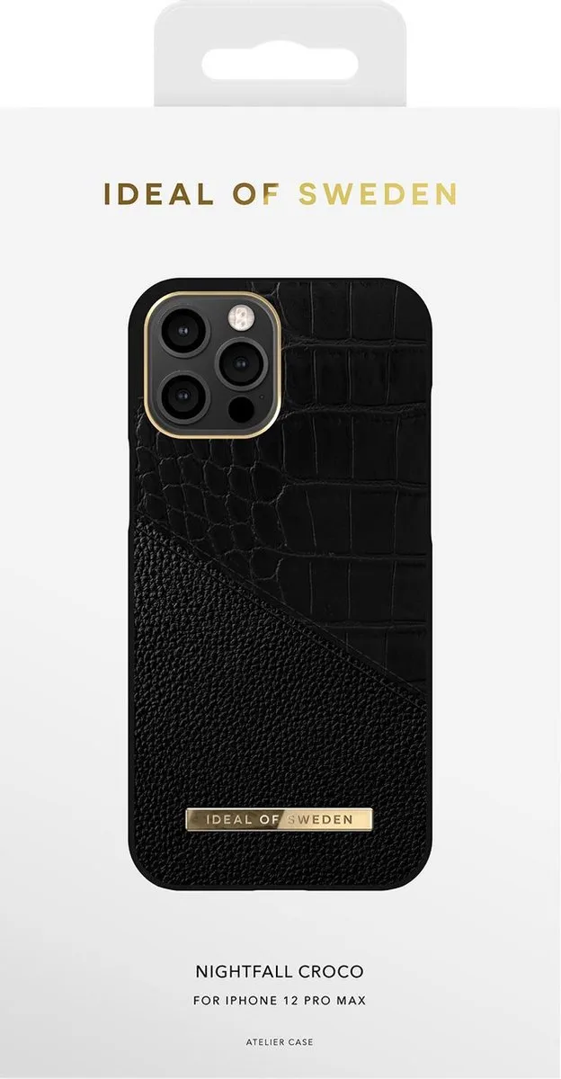 iDeal of Sweden iPhone 12 Pro Max Hoesje Nightfall Croco - mpn-7340196232964