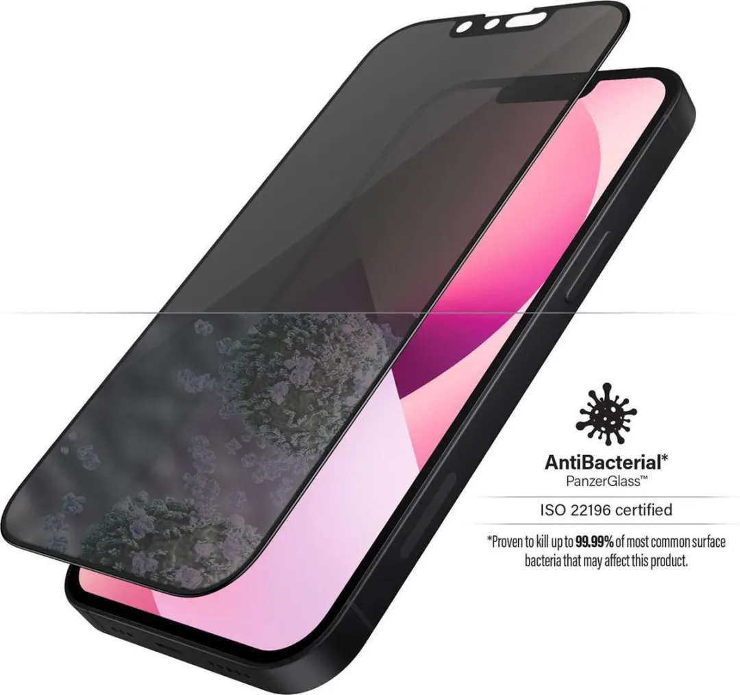 PanzerGlass iPhone 13 Mini Privacy Glas - Antibacterieel