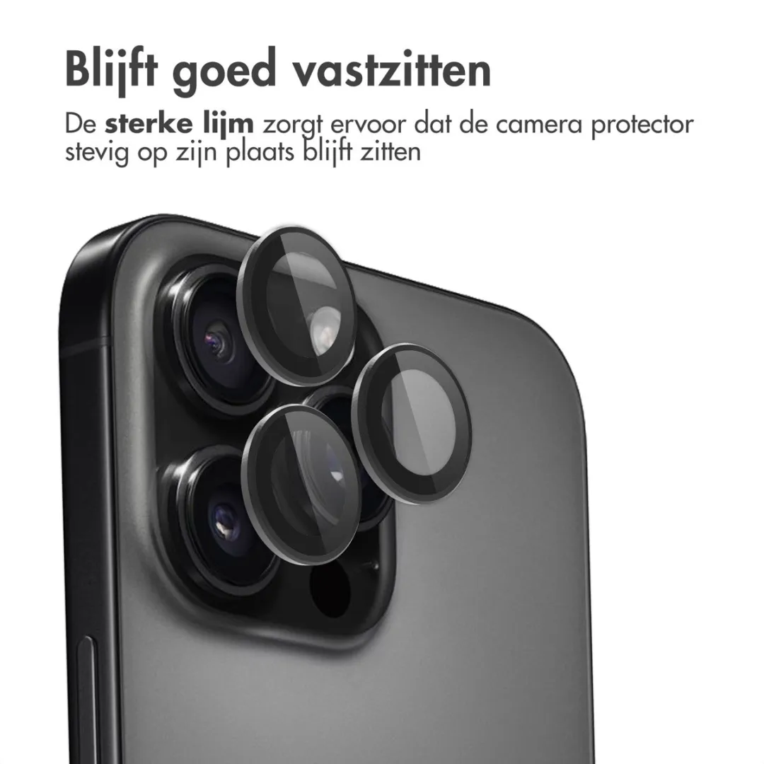 Imoshion Camera Lens Protector SH00080338 - 2 Stuks - Zwart Titanium