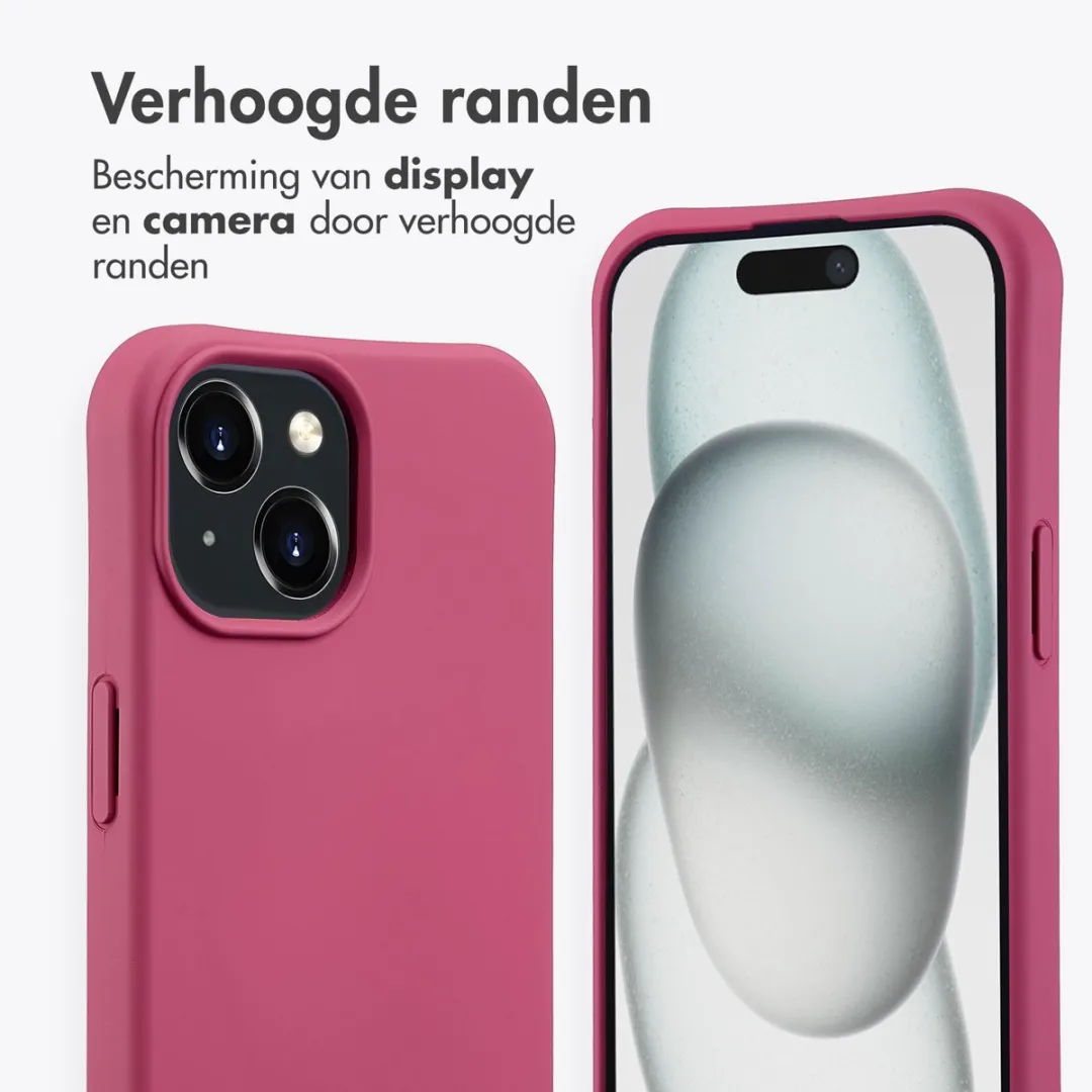 Imoshion iPhone 15 Hoesje - MagSafe Raspberry