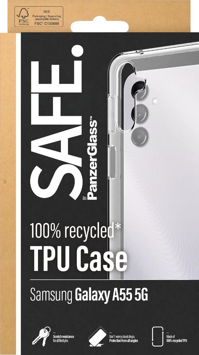 PanzerGlass Hoesje Samsung Galaxy A55 5G - Transparant - 5711724956911
