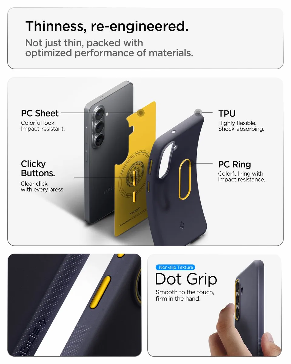 Spigen Nano Pop MagFit Backcover S26 - Donkerblauw