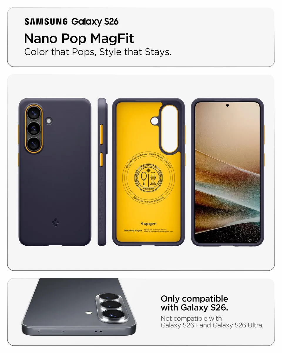 Spigen Nano Pop MagFit Backcover S26 - Donkerblauw