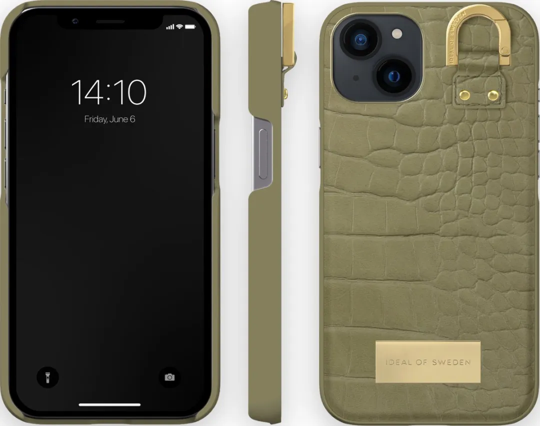 iDeal of Sweden Fashion Case Atelier iPhone 13 Sage Croco - IDACSS22-I2161-210