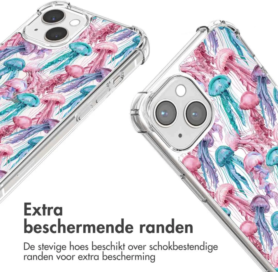Imoshion iPhone 13 Hoesje - Jellyfish Watercolor