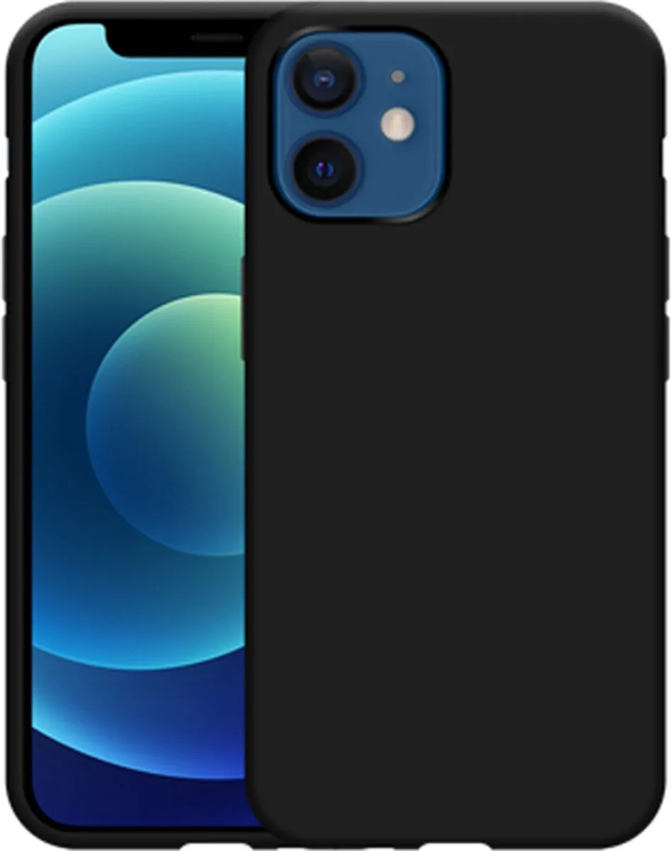 Just in Case Cazy iPhone 12/12 Pro Siliconen Hoesje - Zwart