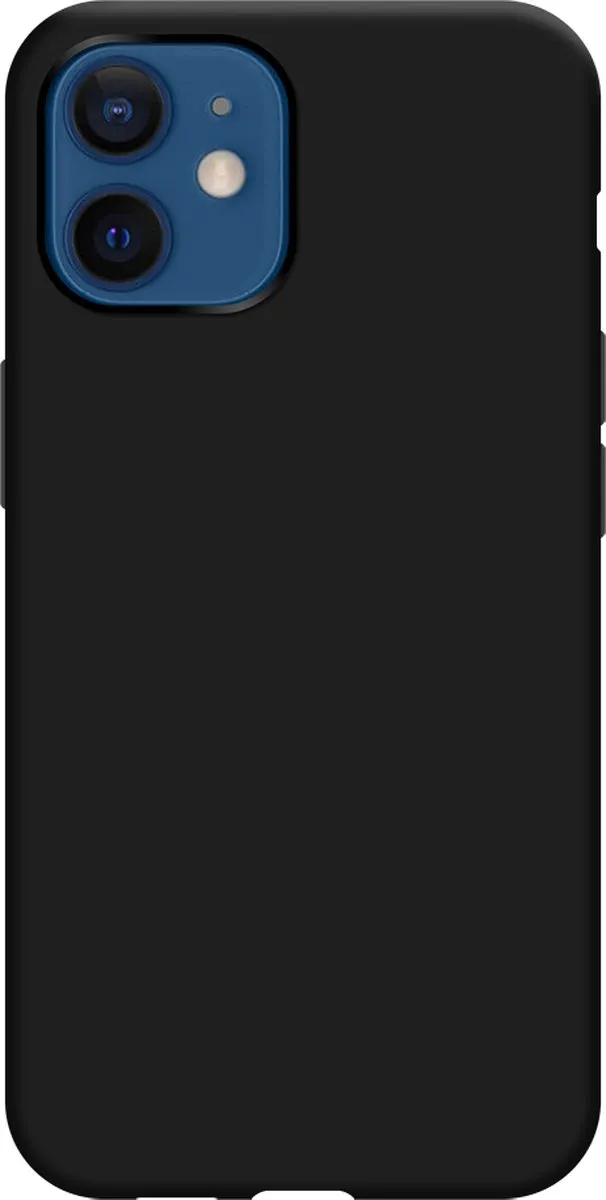 Just in Case Cazy iPhone 12/12 Pro Siliconen Hoesje - Zwart