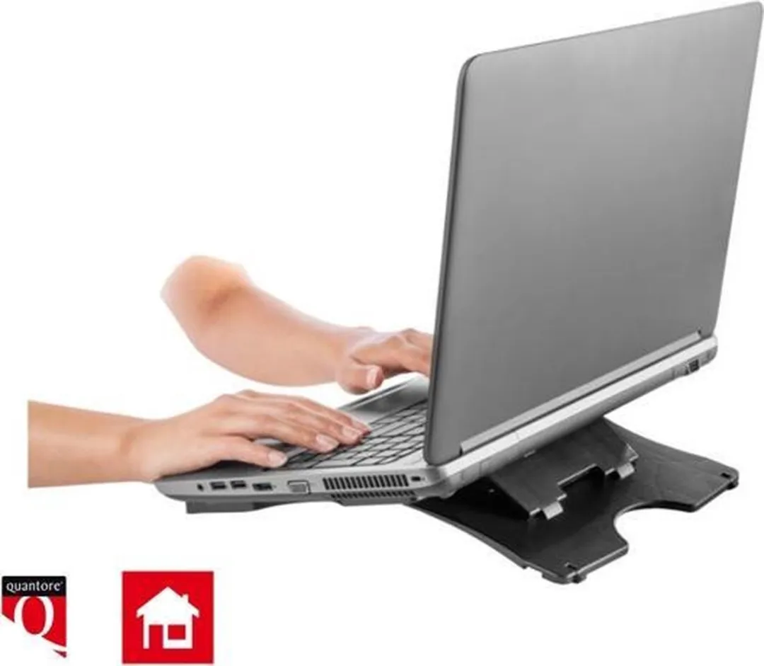 Quantore Verstelbare Laptopstandaard 484493 - Antraciet