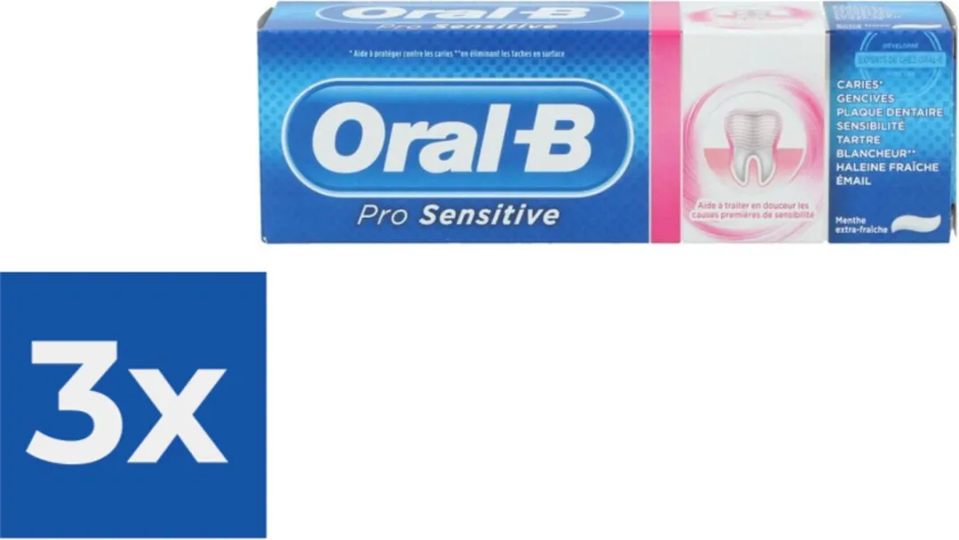 Oral-B Pro-Sensitive Tandpasta 225ml - 3 Stuks