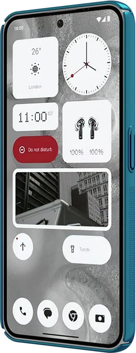 Nillkin Super Frosted Shield Hoesje Nothing Phone (2) - Blauw