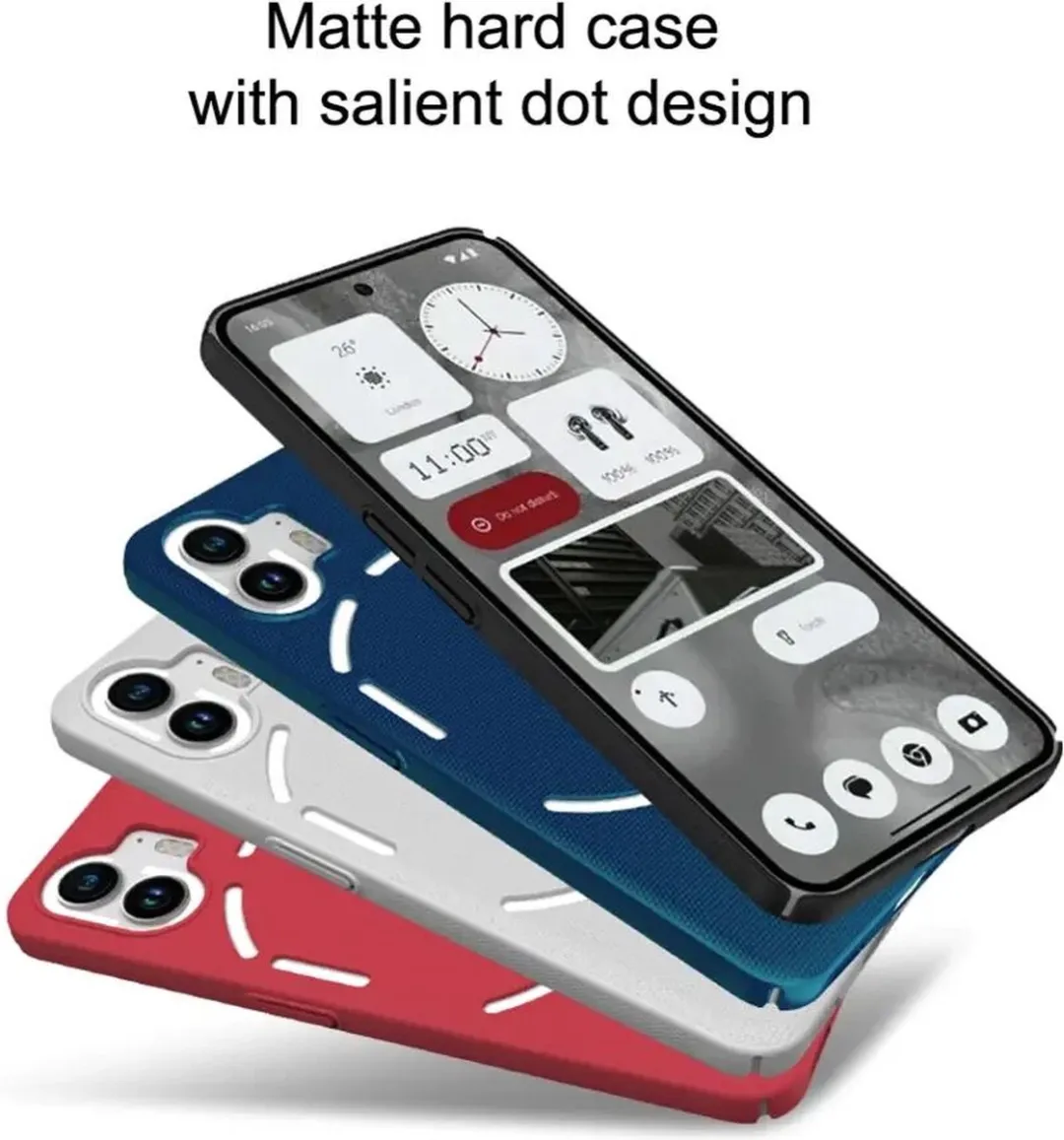 Nillkin Super Frosted Shield Hoesje Nothing Phone (2) - Blauw