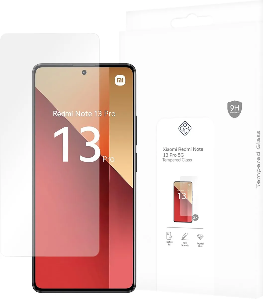 Just in Case Cazy Screenprotector Xiaomi Redmi Note 13 Pro 5G - 2 Stuks - afbeelding 6 van 6