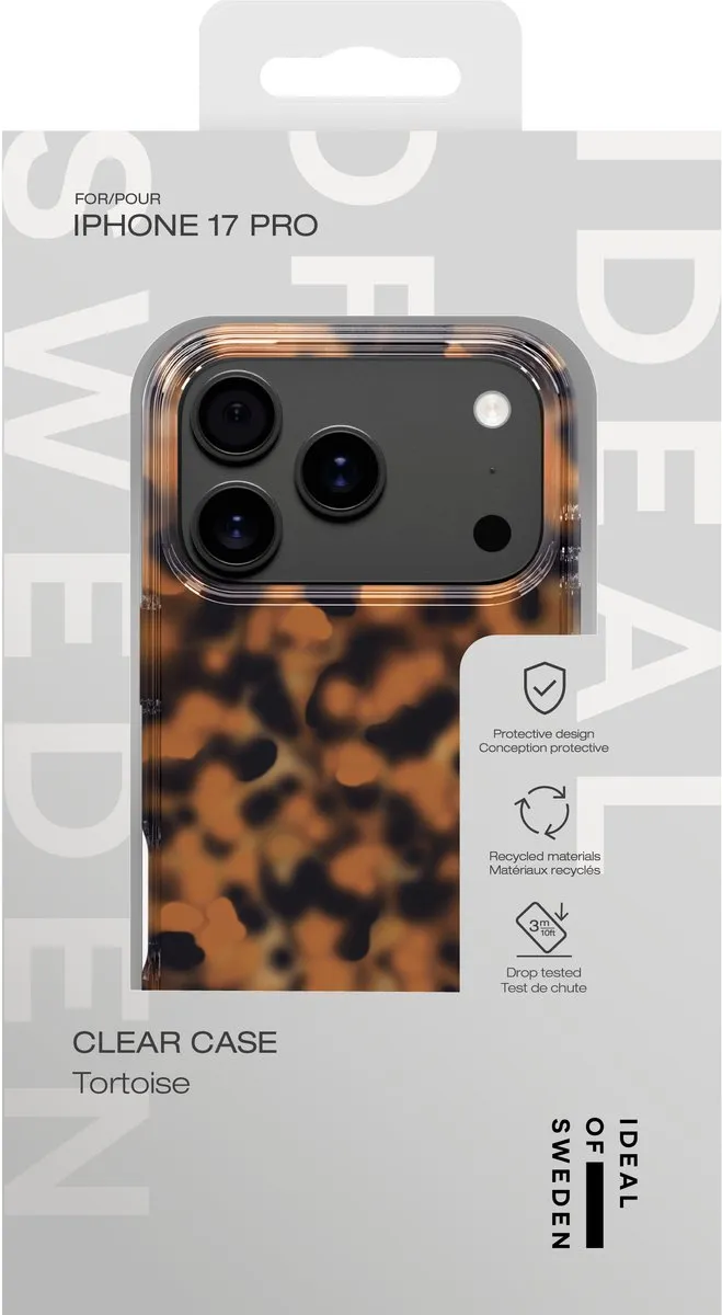 iDeal of Sweden Clear Case iPhone 17 Pro - Tortoise