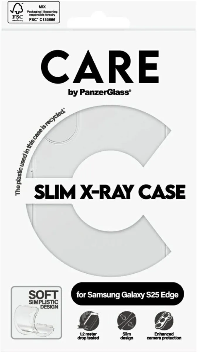PanzerGlass Care Mode Röntgenhoesje Samsung Galaxy S25 - Zwart - afbeelding 6 van 6