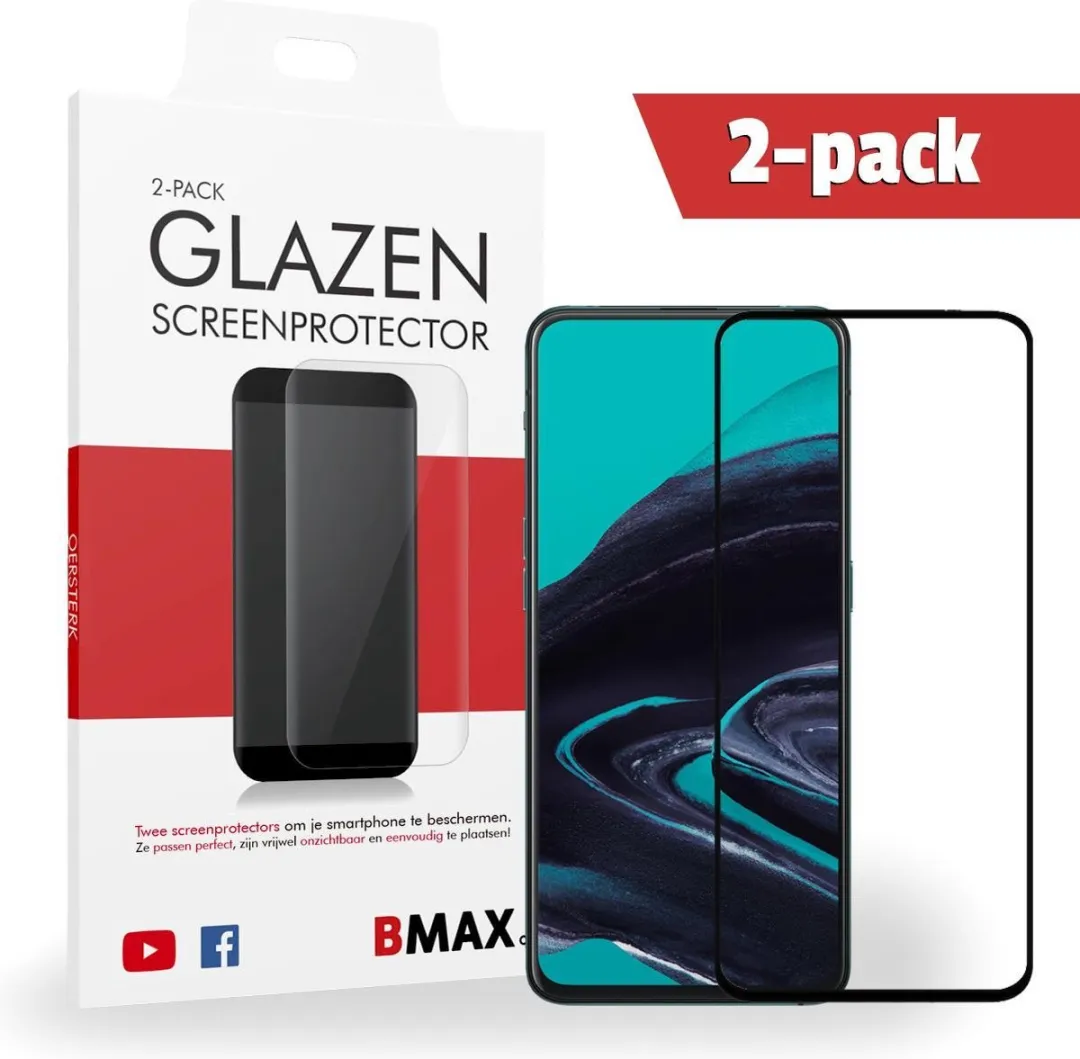 BMAX Geschikt voor OPPO Reno 2 Screenprotector